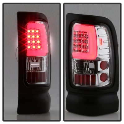 Dodge Ram 2500 1994-2002 Clear Tube LED Tail Lights