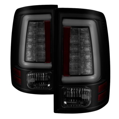 Dodge Ram 3500 2010-2018 Smoked Tube LED Tail Lights