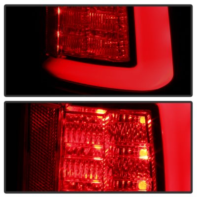 Dodge Ram 3500 2010-2018 Smoked Tube LED Tail Lights