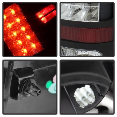 Dodge Ram 2013-2018 Black LED Tail Lights P-Series