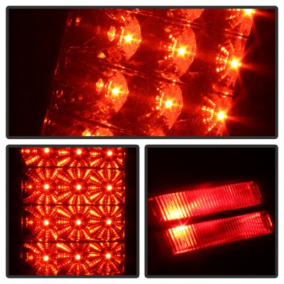 Dodge Ram 3500 2013-2018 Black LED Tail Lights P-Series