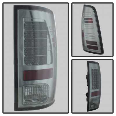 Dodge Ram 3500 2013-2018 Smoked LED Tail Lights