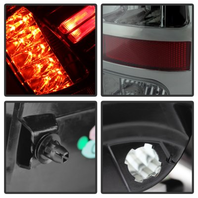 Dodge Ram 3500 2013-2018 Smoked LED Tail Lights