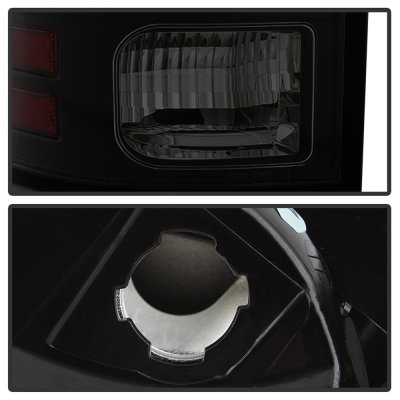 Dodge Ram 2013-2018 Black Smoked LED Tail Lights SS-Series