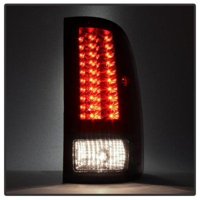 GMC Sierra 3500HD 2007-2014 Black Smoked LED Tail Lights