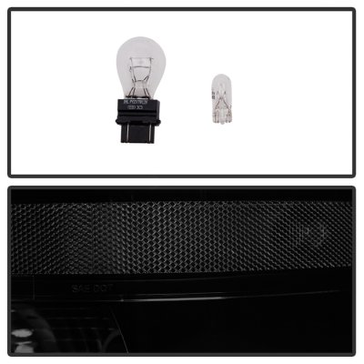 GMC Sierra 3500HD 2007-2014 Black Smoked LED Tail Lights