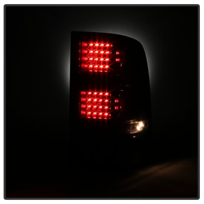 GMC Sierra 3500HD 2007-2014 Black Smoked LED Tail Lights