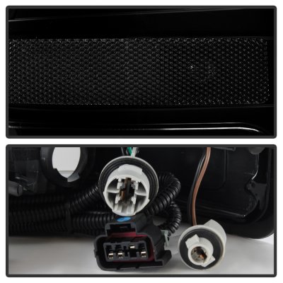 GMC Sierra 3500HD 2007-2014 Black Smoked LED Tail Lights