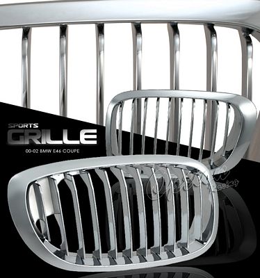 BMW E46 Coupe 3 Series 2000-2002 Chrome Sport Grille