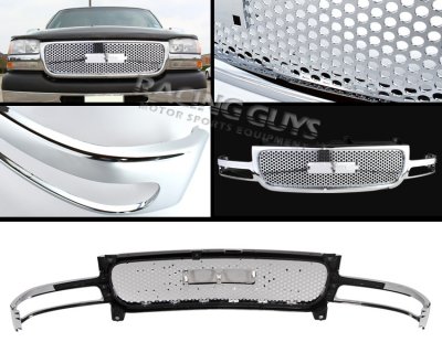 GMC Yukon 2000-2006 Front Grill Chrome Punch Style