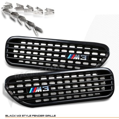 BMW 3 Series Coupe 2001-2006 Black Fender Grille