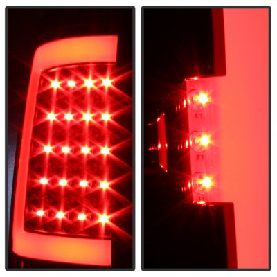 GMC Sierra 3500HD 2007-2014 Black LED Tail Lights