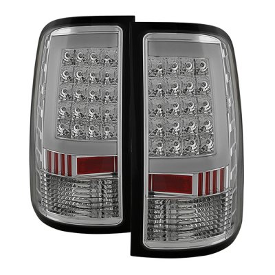 GMC Sierra 2007-2013 Clear Tube LED Tail Lights
