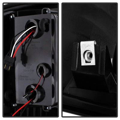 GMC Sierra 2007-2013 Clear Tube LED Tail Lights