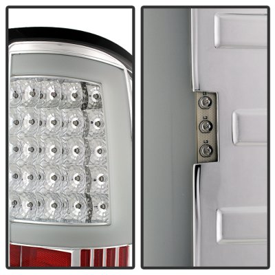 GMC Sierra 2007-2013 Clear Tube LED Tail Lights