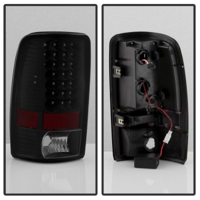 GMC Yukon 2000-2006 Black Smoked LED Tail Lights