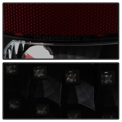 GMC Yukon 2000-2006 Black Smoked LED Tail Lights
