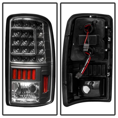 GMC Yukon Denali 2001-2006 Black Custom LED Tail Lights