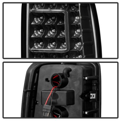 GMC Yukon Denali 2001-2006 Black Custom LED Tail Lights