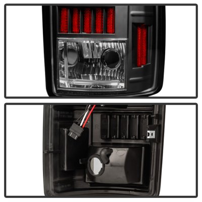 GMC Yukon Denali 2001-2006 Black Custom LED Tail Lights
