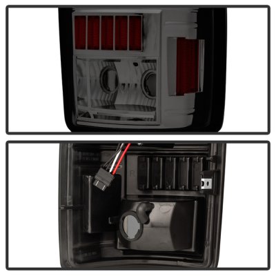 Chevy Suburban 2000-2006 Smoked Custom LED Tail Lights