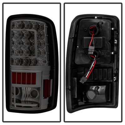 Chevy Suburban 2000-2006 Smoked Custom LED Tail Lights