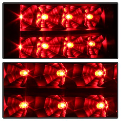 Chevy Suburban 2000-2006 Black LED Tail Lights