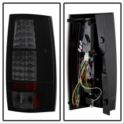 GMC Yukon XL 2007-2014 Black Smoked LED Tail Lights