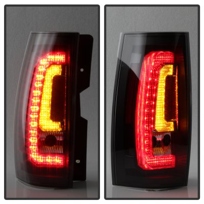 Chevy Suburban 2007-2014 Black LED Tail Lights Tube