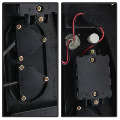 GMC Yukon XL 2007-2014 Black LED Tail Lights Tube