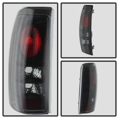Chevy Silverado 1999-2002 Black Smoked Altezza Tail Lights