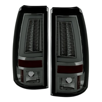 Chevy Silverado 2500 1999-2002 Smoked LED Tail Lights Tube