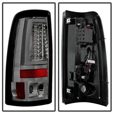 GMC Sierra 1999-2006 Smoked LED Tail Lights Tube