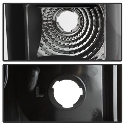 GMC Sierra 1999-2006 Black LED Tail Lights C-Tube