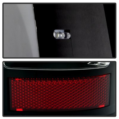 GMC Sierra 1999-2006 Black LED Tail Lights C-Tube
