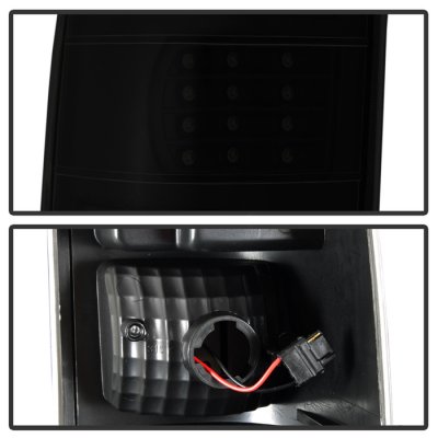 Chevy Silverado 1999-2002 Black Smoked Full LED Tail Lights
