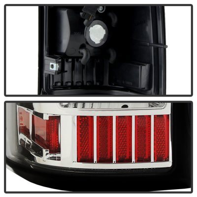 GMC Sierra 1999-2006 Clear LED Tail Lights C-DRL