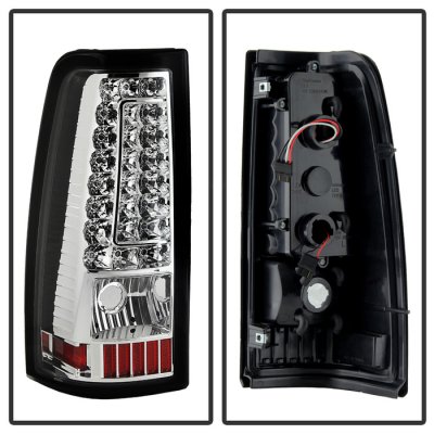 GMC Sierra 1999-2006 Clear LED Tail Lights C-DRL