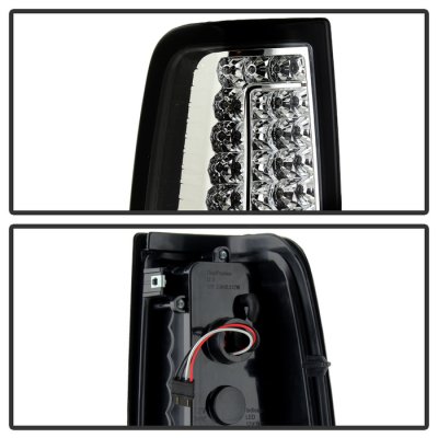 GMC Sierra 1999-2006 Clear LED Tail Lights C-DRL