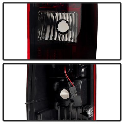 Chevy Silverado 3500 1999-2002 Tinted LED Tail Lights C-DRL