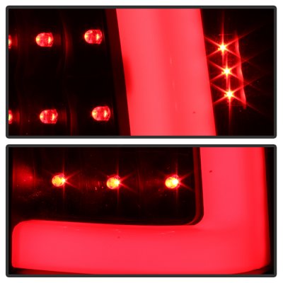 GMC Sierra 1999-2006 Black LED Tail Lights Neon Tube