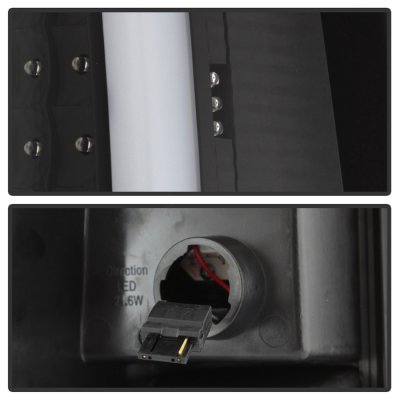 GMC Sierra 1999-2006 Black LED Tail Lights Neon Tube