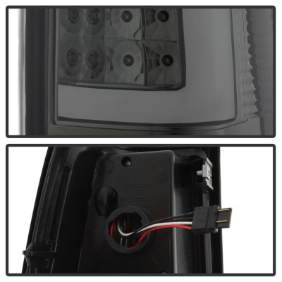 Chevy Silverado 2500 1999-2002 Smoked LED Tail Lights Neon Tube