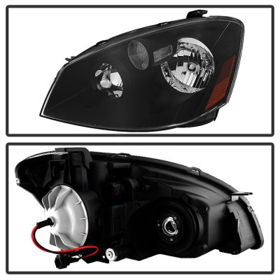 Nissan Altima 2005-2006 Black Headlights