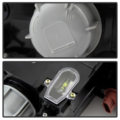 Lincoln Navigator 1998-2002 Black Headlights