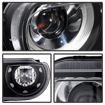 Dodge Challenger 2008-2014 Black HID Projector Headlights