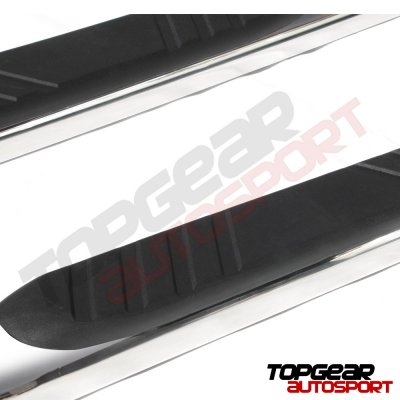 Ford F250 Super Duty SuperCab 1999-2007 Running Boards Curved Stainless 5 Inches
