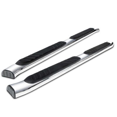 Ford F150 SuperCrew 2015-2020 Step Bars Curved Stainless 5 Inches