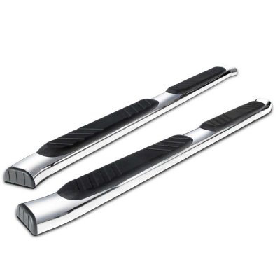 Lincoln Mark LT 2006-2008 Step Bars Curved Stainless 5 Inches