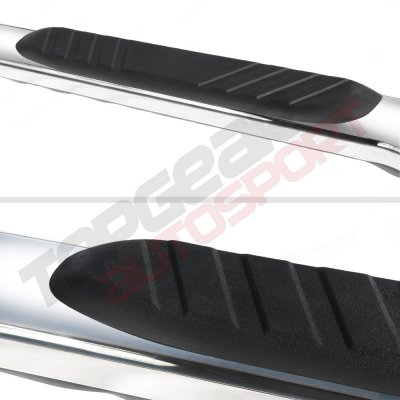 Nissan Titan King Cab 2004-2015 Step Bars Curved Stainless 5 Inches